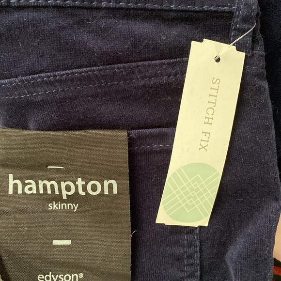 Host Pick 💙 Edyson Hampton Skinny Women’s Corduroy Pants Stitch Fix 33 NWT - Picture 8 of 10